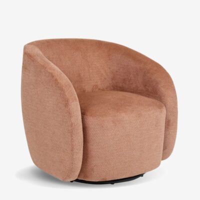 Swivel Armchair Barrelo Dusty Rose