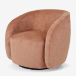 Swivel Armchair Barrelo Dusty Rose (5)