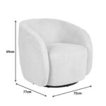 Swivel Armchair Barrelo Dusty Rose (9)