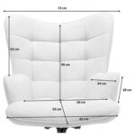 Swivel Armchair Oscar Velvet Orange (10)