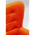 Swivel Armchair Oscar Velvet Orange (12)