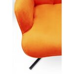 Swivel Armchair Oscar Velvet Orange (13)
