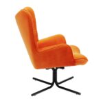 Swivel Armchair Oscar Velvet Orange (7)