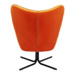 Swivel Armchair Oscar Velvet Orange (9)