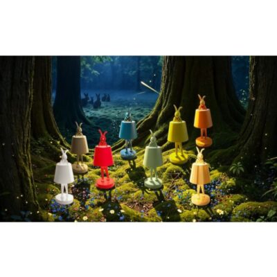 Table Lamp Animal Rabbit LED Green 29cm (2)