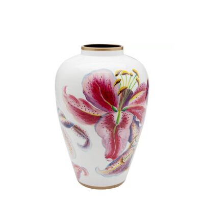 Vase Lillies Pink 37cm