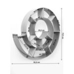 Wall Shelf Snail Silver Grey (7)