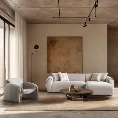 Armchair Chelsea Light Grey (2)