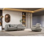 Armchair Prada Light Grey (7)
