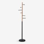Coat Rack Serea Black Natural 175cm