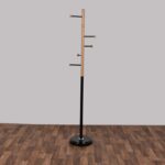 Coat Rack Serea Black Natural 175cm (3)
