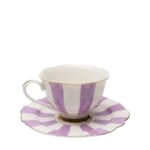 Coffee Cup With Saucer Harlequin Purple