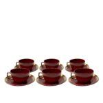 Coffee Cup With Saucer Vibrations Red (2)