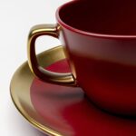 Coffee Cup With Saucer Vibrations Red (3)