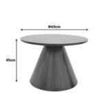 Coffee Table Donda Black Ø60cm (7)