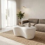 Coffee Table Fedris White 80x70cm (2)