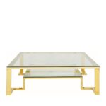 Coffee Table Gold Rush 120x120cm