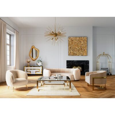 Coffee Table Gold Rush 120x120cm (3)