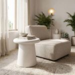 Coffee Table Herona White Ø50cm (2)