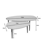 Coffee Table Set Monty 116x46cm (5)