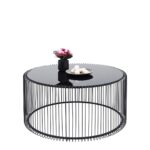 Coffee Table Wire Uno Black Ø80cm