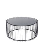 Coffee Table Wire Uno Black Ø80cm (6)