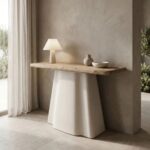 Console Loberta Natural White 120cm (2)