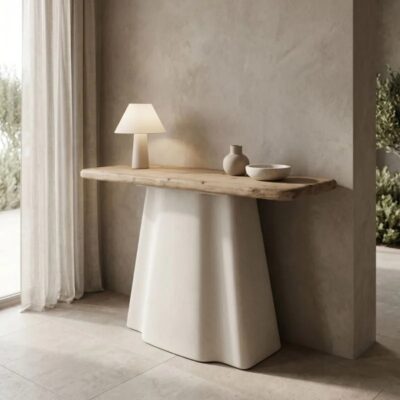 Console Loberta Natural White 120cm (2)