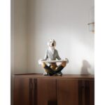 Deco Figurine Gentleman Dog Tray 29cm (2)
