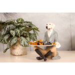 Deco Figurine Gentleman Dog Tray 29cm (4)