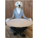 Deco Figurine Gentleman Dog Tray 29cm (5)