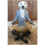 Deco Figurine Gentleman Dog Tray 29cm (6)