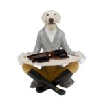 Deco Figurine Gentleman Dog Tray 29cm (7)
