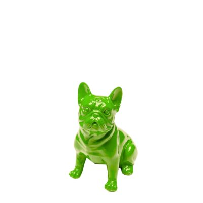Deco Figurine Perro Sit Green 9cm