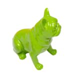 Deco Figurine Perro Sit Green 9cm (6)