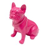 Deco Figurine Perro Sit Pink 9cm (4)
