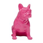 Deco Figurine Perro Sit Pink 9cm (6)