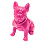 Deco Figurine Perro Sit Pink 9cm (7)