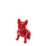 Deco Figurine Perro Sit Red 9cm