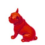 Deco Figurine Perro Sit Red 9cm (6)