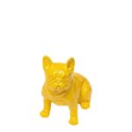 Deco Figurine Perro Sit Yellow 9cm