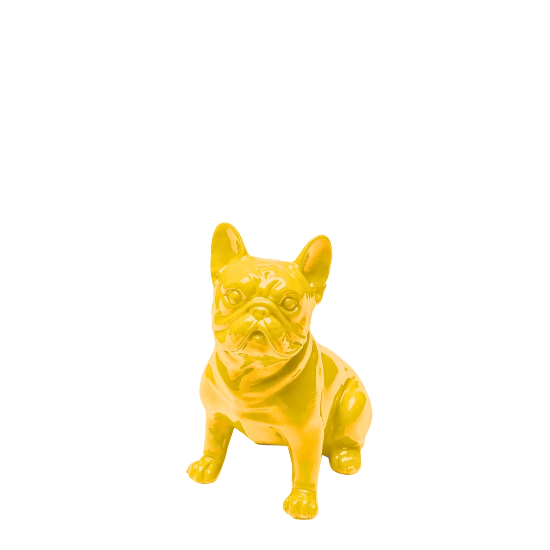Deco Figurine Perro Sit Yellow 9cm (8)