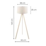Floor Lamp PWL 1060 Natural Cream 140cm (7)