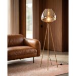 Floor Lamp Sphere Amber 146cm (2)