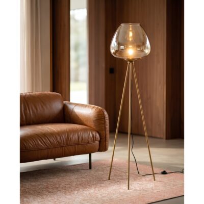 Floor Lamp Sphere Amber 146cm (2)
