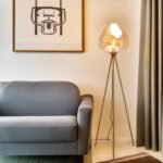 Floor Lamp Sphere Amber 146cm (4)