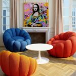 Framed Picture La Viva Woman 100x100cm (2)