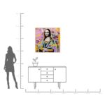 Framed Picture La Viva Woman 100x100cm (3)