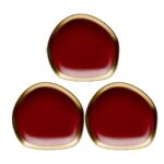 Plate Vibrations Red Ø27cm (6)
