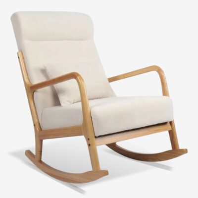 Rocking Armchair Edeldy Cream Natural
